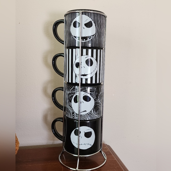 Disney Other - Disney Black and White Nightmare Before Christmas Mugs